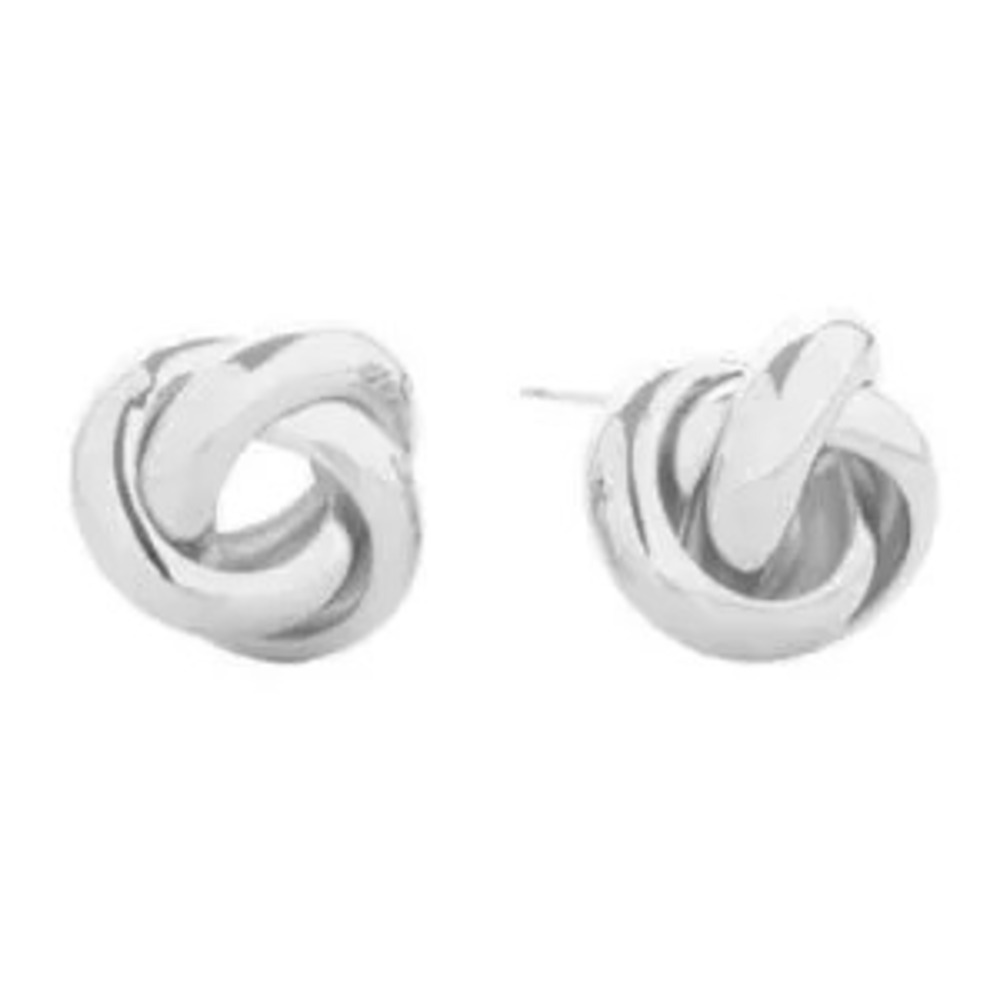 Silver Love Knot Earrings (7125)